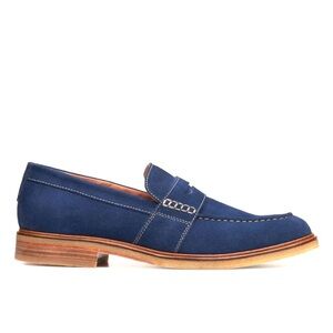 CLARKS Men’s Clarkdale Flow Loafers Navy Suede Artisan Shoes Size 8